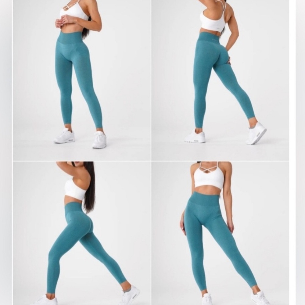 NVGTN teal athletic leggings size xsmall